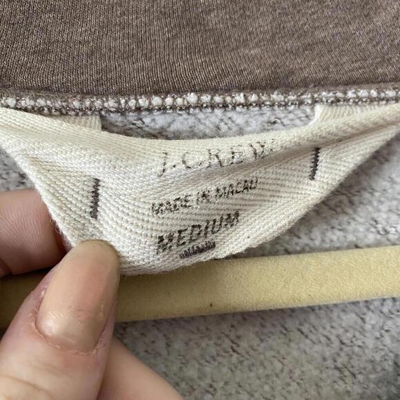 J CREW beige tan cotton pullover sweatshirt - Picture 3 of 6
